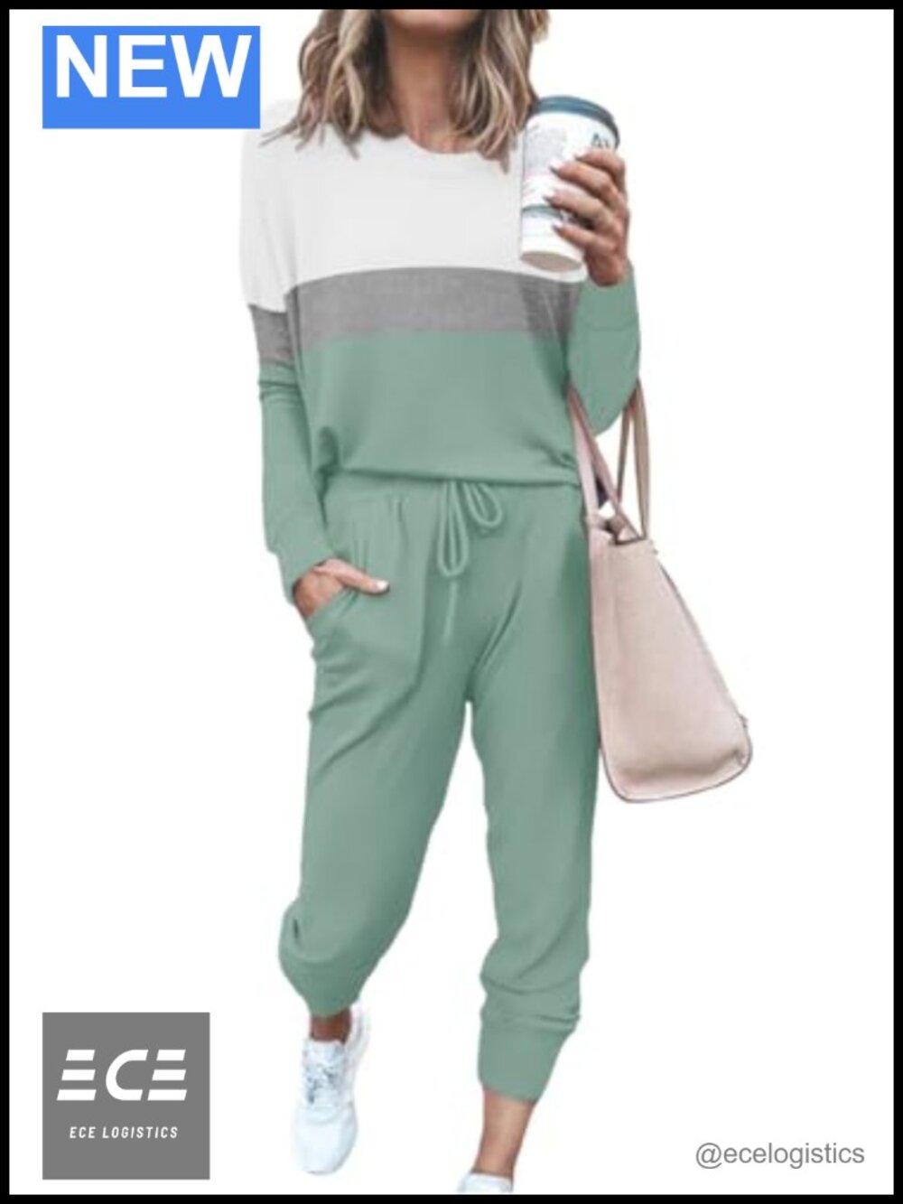 Women Two Piece Sweatsuit Set Long Sleeve Pullover Jogger Tracksuit Lounge Set